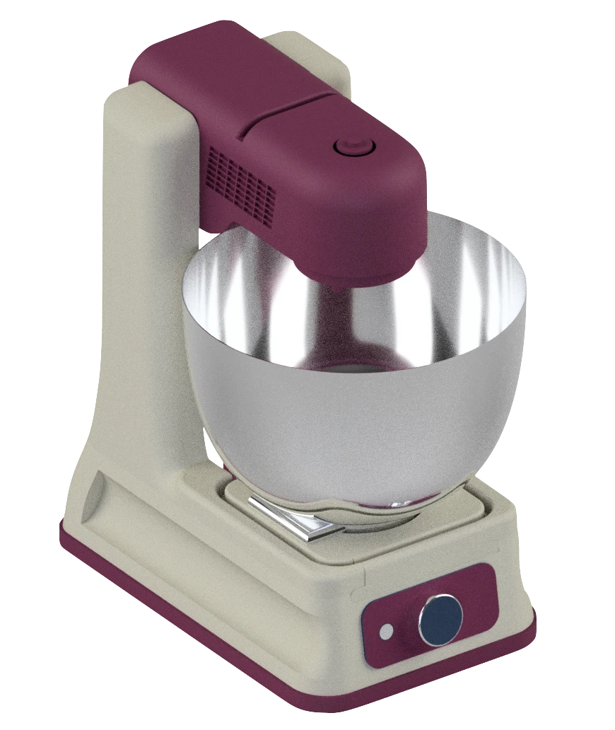The OneSpin in mixer configuration with a steel bowl
